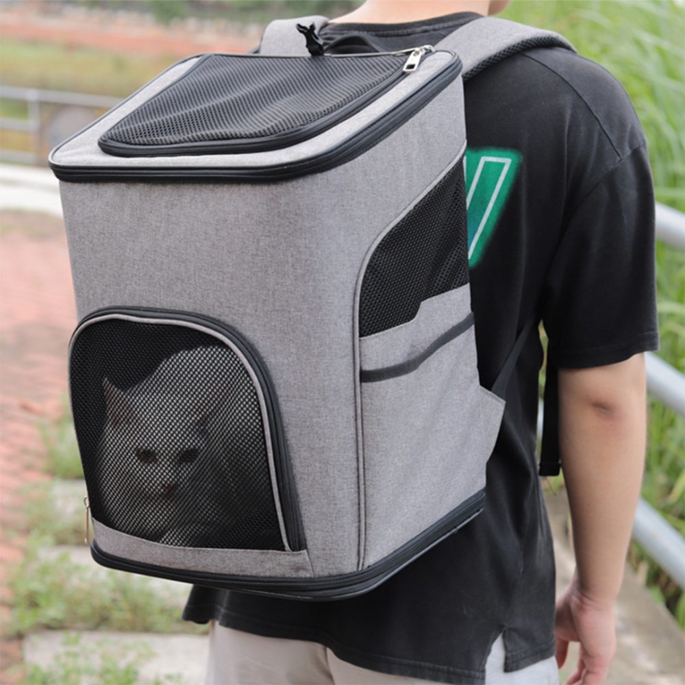 Fordable Small Pet Carrier Cats/Dogs Window Backpack - Image 2